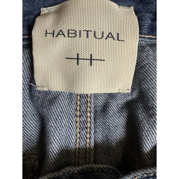 Habitual Wide Leg Jeans Size 4/27 High Rise Cuffed Hem Inseam 29 - Picture 4 of 6